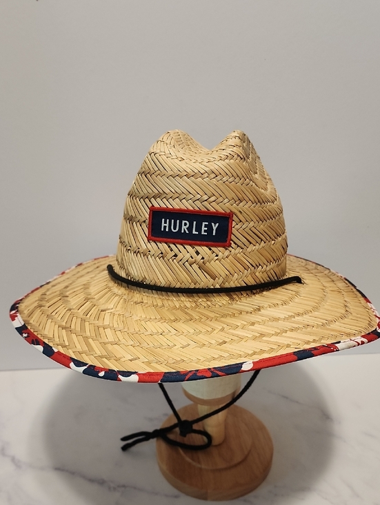 Hurley Straw Hat with Red and Black Accents main image 8